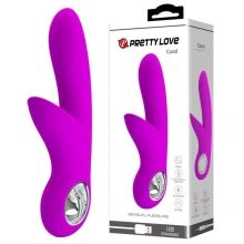 Wibrator Punktu G CAROL USB Purple 7 Function Pretty Love Ładowany USB Fioletowy | 100% ORYGINAŁ| DYSKRETNA PRZESYŁKA